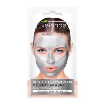 BIEL. METALLIC SILVER DETOX MASKA ZA LICE MAS/KOM. KOZA 