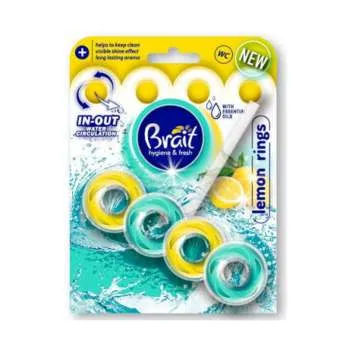 BRAIT TOILET BLOCK LEMON RINGS 40GR - OSVJEZIVA? ZA WC SOLJU 