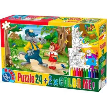 IGRAČKA  PUZZLE 24+COLOR ME  FAIRY TALES 05 
