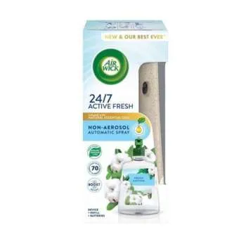 AIRWICK ACTIVE FRESH SISTEM+REFILL 228ML FRESH COTTON 