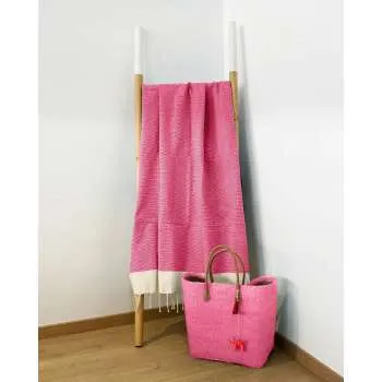 LA PLAGE PEŠKIR ZA PLAŽU ATHENA FUCHSIA 100X200 