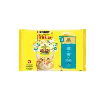 FRISKIES ZA MAČKE U UMAKU SA LOSOSOM 12X(4X85G) 