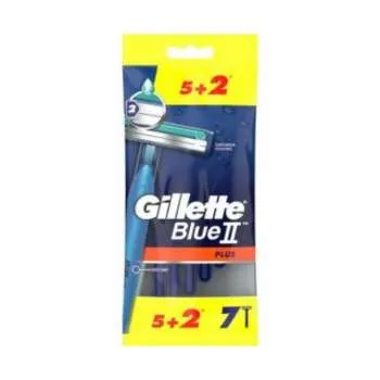 GILLETTE BLUE II PLUS BAG 5+2PCS 