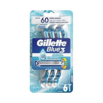 GILLETTE BLUE 3 6 PCS COOL 