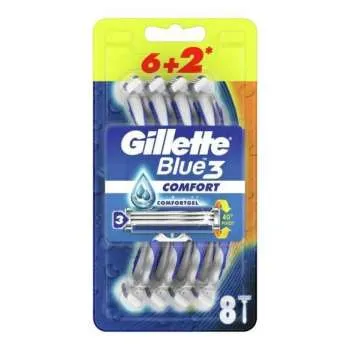 GILLETTE BLUE 3 REGULAR 6 'S + 2 'S GRATIS 