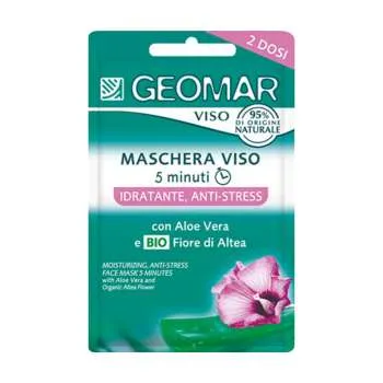 GEOMAR HIDRANTNA, ANTI-STRES MASKA ZA LICE, SA ORGANSKIM CVIJETOM ALTEE 7.5MLX2 