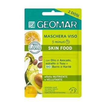 GEOMAR MASKA SKIN FOOD ZA LICEMK NJEGUJE, BARSUNASTI IZGLED, SA ULJEM AVOKADA 7.5MLX2 