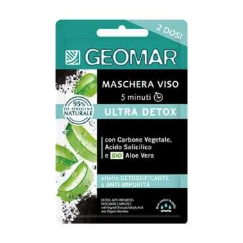 GEOMAR ULTRA-DETOX MASKA ZA LICE PROTIV NECISTOCA SA ORGANSKOM ALOE VEROM 7.5MLX2 