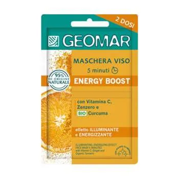 GEOMAR MASKA ENERGY BOOST ZA OSVJEZAVANJE LICA SA ORGANSKOM KURKUMOM 7.5MLX2 