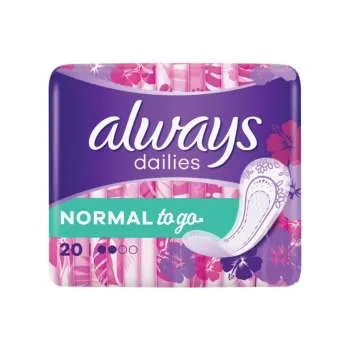 ALWAY LINERS SINGLE WRAP 20 PCS NORMAL 