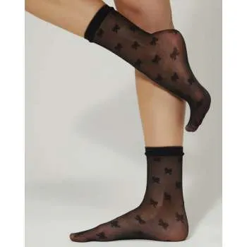 CAR G.LADY CALZ.RIBBON 099A NERO 