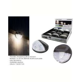 GENERAL TRADE SOLARNA LAMPA ZIDNA CRNA 