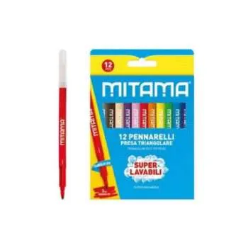 FLOMASTERI MITAMA SUPERWASHABLE TRIANGULAR 3MM 1/12 61995 