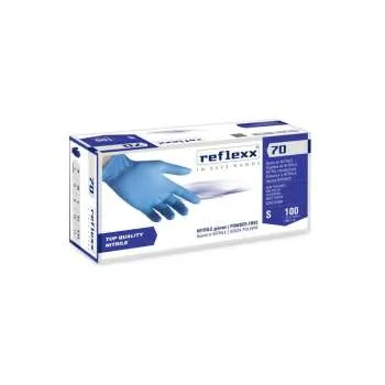 RUKAVICE R70/L NITRIL PLAVA 100/1 