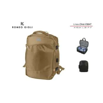 ZAINO VIAGGIO MULTIUSO RG GIGLI  V3647 GOLD 