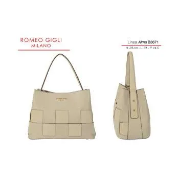 ALMA BORSA DONNA RG MILANO       B3671 BEIGE 