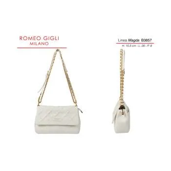 MAGDA BORSA DONNA RG MILANO      B3857 BIANCO 