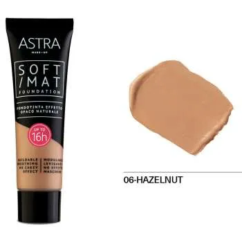 ASTRA PUDER SOFT MAT FOUNDATION HAZELNUT 06 