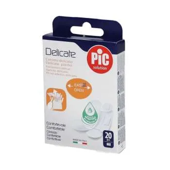 FLASTER DELICATE 20 SORTNO-ANTIBAKTERIJSKI 