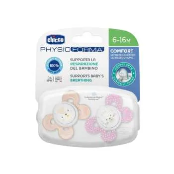 VARALICA PHYSIO SILIKON 6-16M+ 2/1 0%BPA-LJUBICASTA COMFORT 