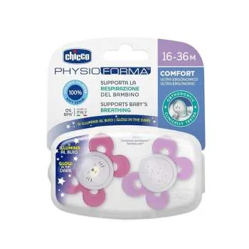 VARALICA PHYSIO SILIKON 16-36M+ 2/1 0%BPA ROZA COMFORT 