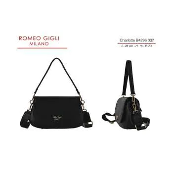 CHARLOTTE TORBA Z. RG MILANO B4296 NERO 