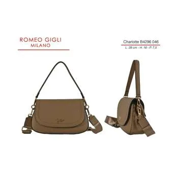 CHARLOTTE TORBA Z. RG MILANO B4296 TABACCO 
