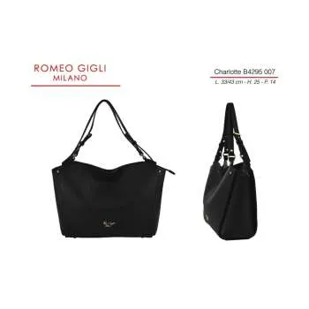CHARLOTTE TORBA Z. RG MILANO B4295 NERO 