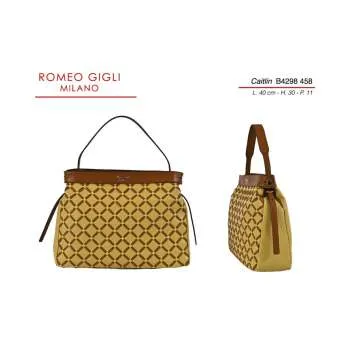CAITLIN TORBA Z. RG MILANO B4298 CANARINO/CUOIO 