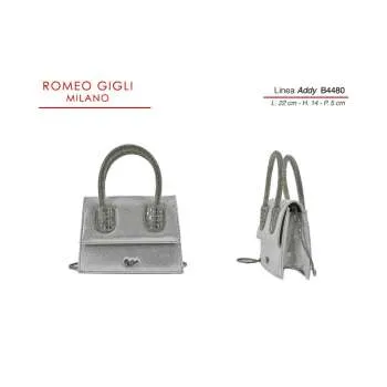 TORBA ADDY ELEGANTE RG MILANO B4480 ARGEN 