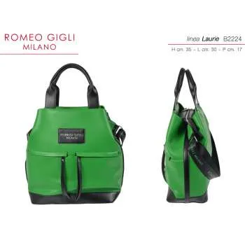 TORBA LAURIE MENTA/NERO DONNA RG MILANO 