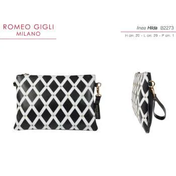 TORBA ŽENSKI HILDA NERO/OFF WHITE ROMEO GIGLI MILANO 