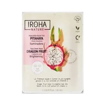 IROHA TISSUE MASKA ZA LICE 97% NATURAL DRAGON FRUIT BRIGHTENING 