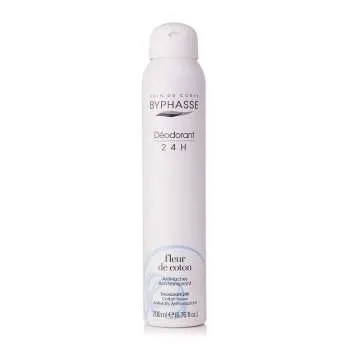BYPHASSE DEZODORANS ANTI-PERSPI. 24H COTTON FLOWER 200 ML Z. 