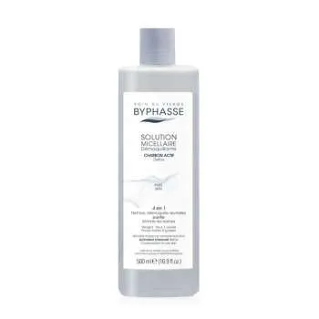 BYPHASSE MICELARNA VODA SA AKTIVNIM UGLJEM 500 ML 