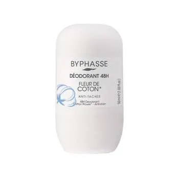 BYPHASSE DEO ROLL-ON FLEUR DE COTON 50 ML 