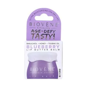BIOVENE LIP BUTTER BALM AGE-DEFY ULTRA MOISTURIZING FOR DRAY&CHAPPED LIPS BLUBERRY+BAKUCHIOL 