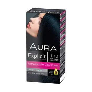 AURA EXPLICIT BOJA ZA KOSU 1.10 - PLAVO CRNA 