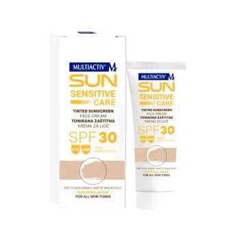 MULTIACTIV SUN SENSITIVE CARE TONIRANA ZASTITNA KREMA ZA LICE 50ML SPF 30 