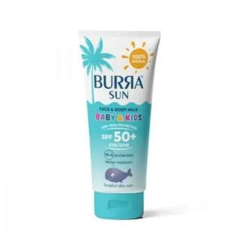 BURRA SUN100% MINERAL BABY I KIDS MILK SPF50+100G 