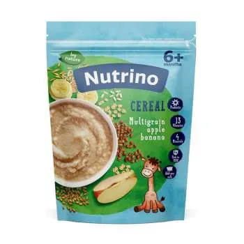 NUTRINO BEZMLIJEČNA  KAŠA 5 ŽITARICA  JABUKA BANANA 200G 