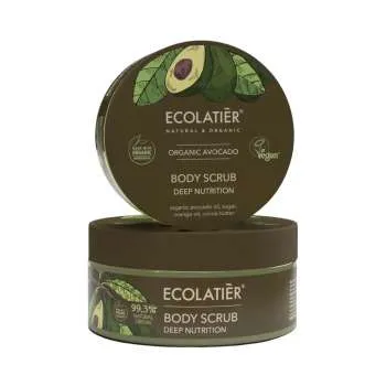 ECOLATIER BODY SCRUB DEEP NUTRITION ORGANIC AVOCADO 250G 