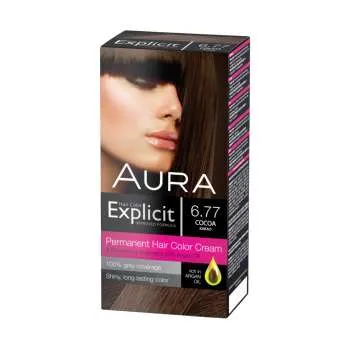 AURA EXPLICIT BOJA ZA KOSU 6.77 - KAKAO 