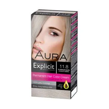 AURA EXPLICIT BOJA ZA KOSU 11.8 - PLAT. PLAVA 