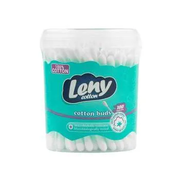 LENY BIO STAPICI ZA USI 100 KOM OKRUGLA KUTIJA 