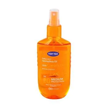 TOP TEN SUNSCREEN TANNING BODY OIL SPF 20 - 150ML 
