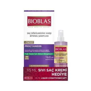 BIOBLAS SAM. PROCYANIDIN/OILY 360ML+COLLAGEN KERATIN 150ML 