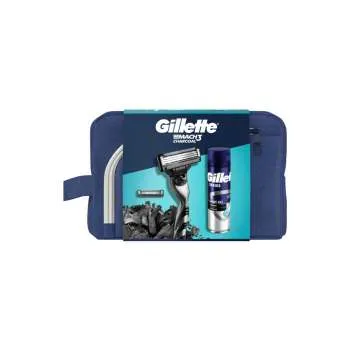 GILLETTE SET 24 M3 CHAR 2UP + 200 ML SERIES GEL 