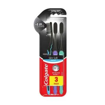 COLGATE CETKICA SLIM CHARCOAL UGLJENIK  2+1 GRATIS 