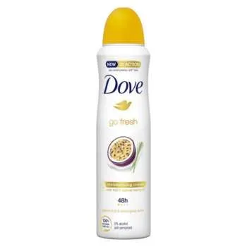 DOVE DEO GO FRESH PASSION FRUIT & LEMONGRASS SCENT 150ML WOMEN 